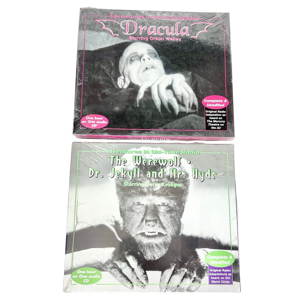 Dracula Orson Welles and The Werewolf Berry Kroeger One Hour Audio CD New Sealed